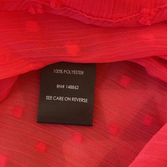 TORRID NWT Hot Pink SS Clip Dot Cocoon Chiffon Kimono Size OO OVERSIZED - Picture 7 of 8